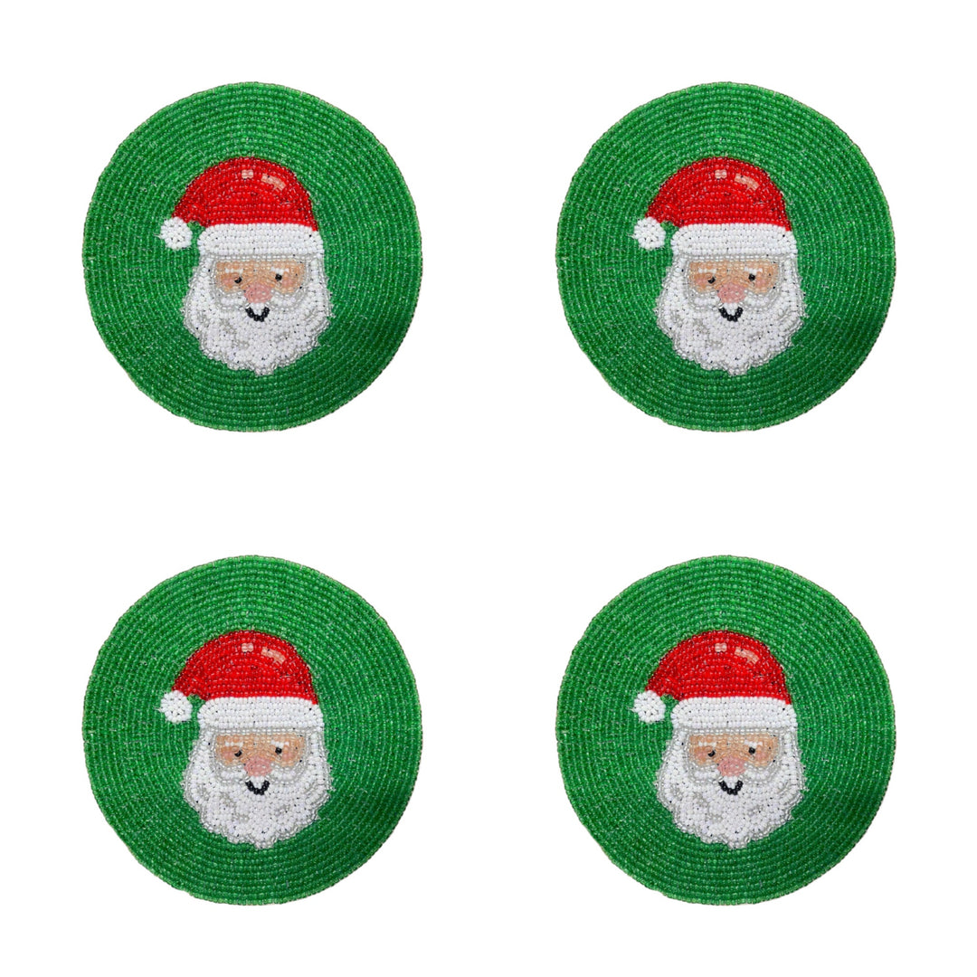 Christmas beaded coaster