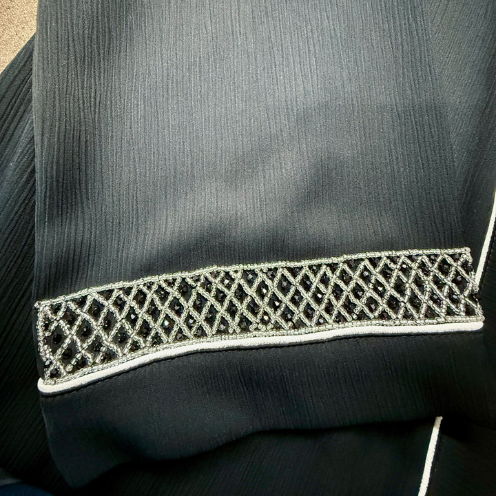 Sleeve Work Abaya with Hand Embroidery – RTFACTS Islamic Modest Wear