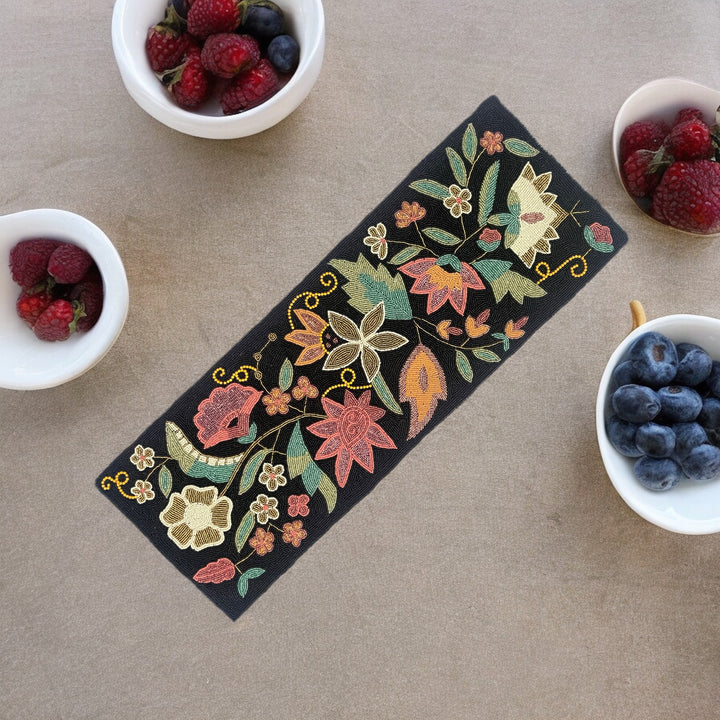 Handicrafts Beaded Table Runner 13x36” – Elegant Home Decor RTFACTS