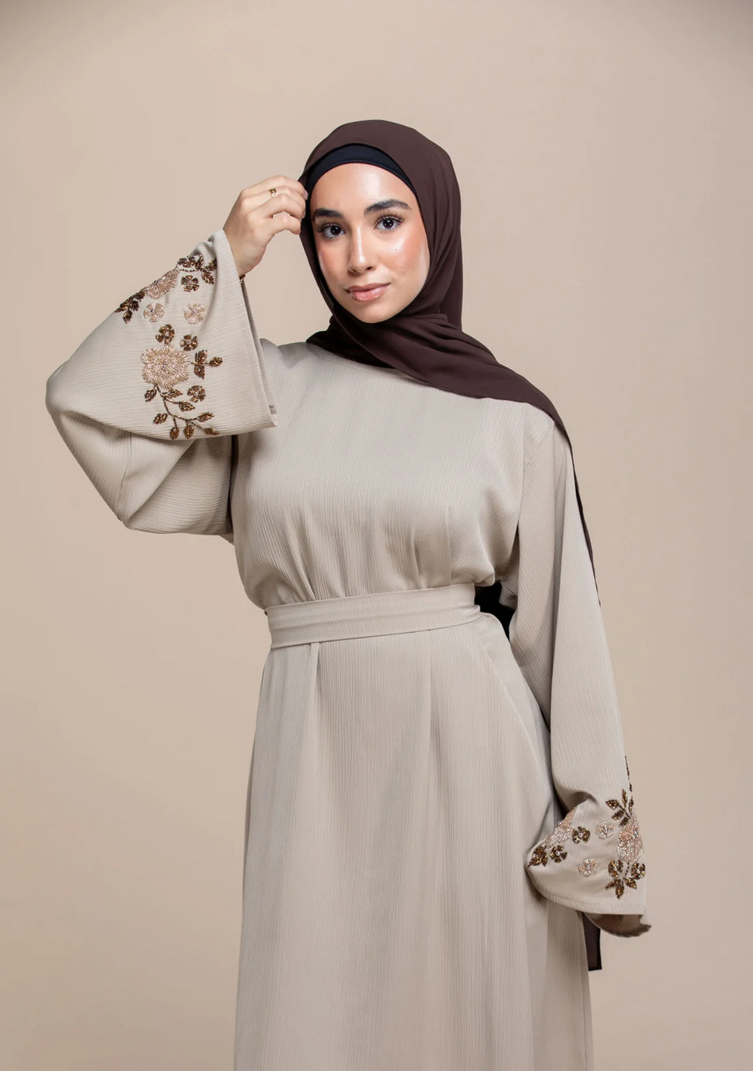 Black Nida Abaya for Hajj Umrah Dress