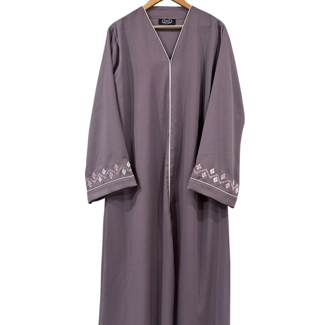 RTFACTS Party Wear Abaya – Front Beaded Handwork Design