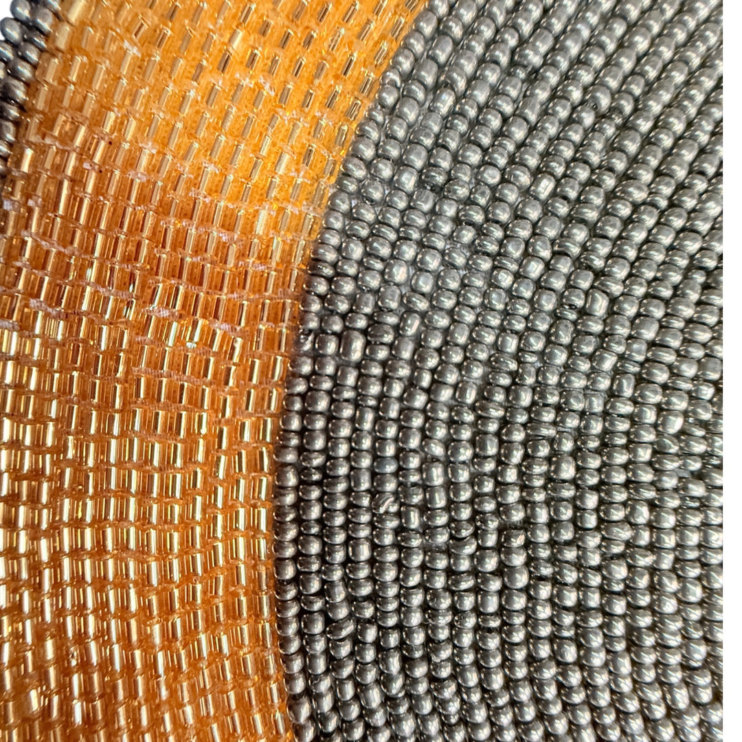 Gold & Mercury Beaded Placemat – 13” Luxury Table Decor