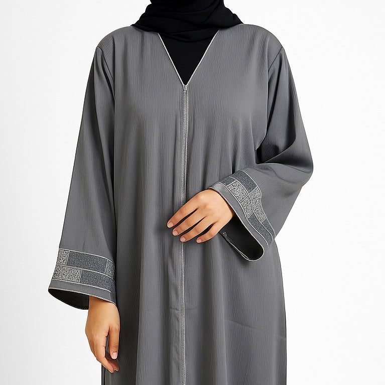 RTFACTS Modest Wear Abaya – Luxury Front Handwork Style