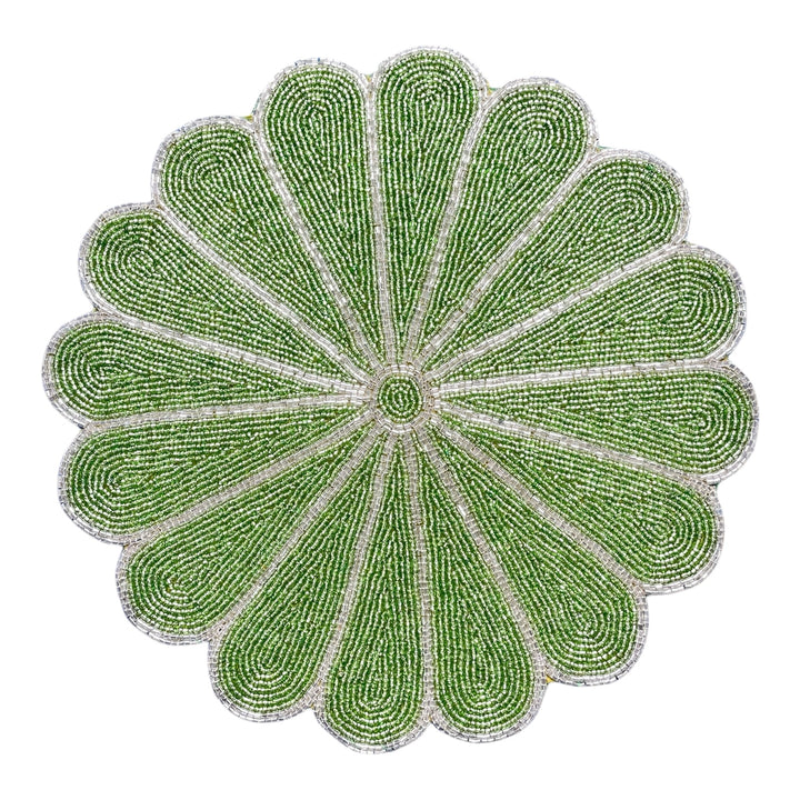 Center Table Beaded placemat Size 14 Inches