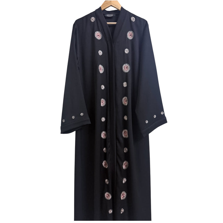 RTFACTS Premium Abaya – Designer Front Handwork Beads