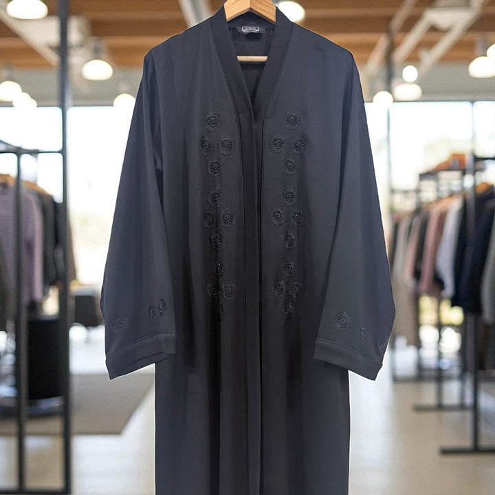 RTFACTS Abaya with Front Hand Beads – Islamic Modest Wear
