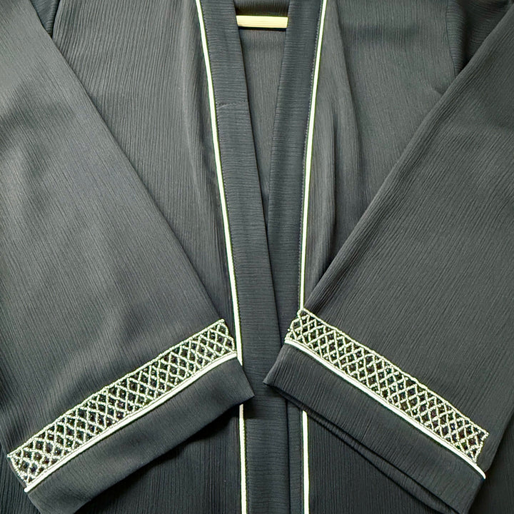 Sleeve Work Abaya with Hand Embroidery – RTFACTS Islamic Modest Wear