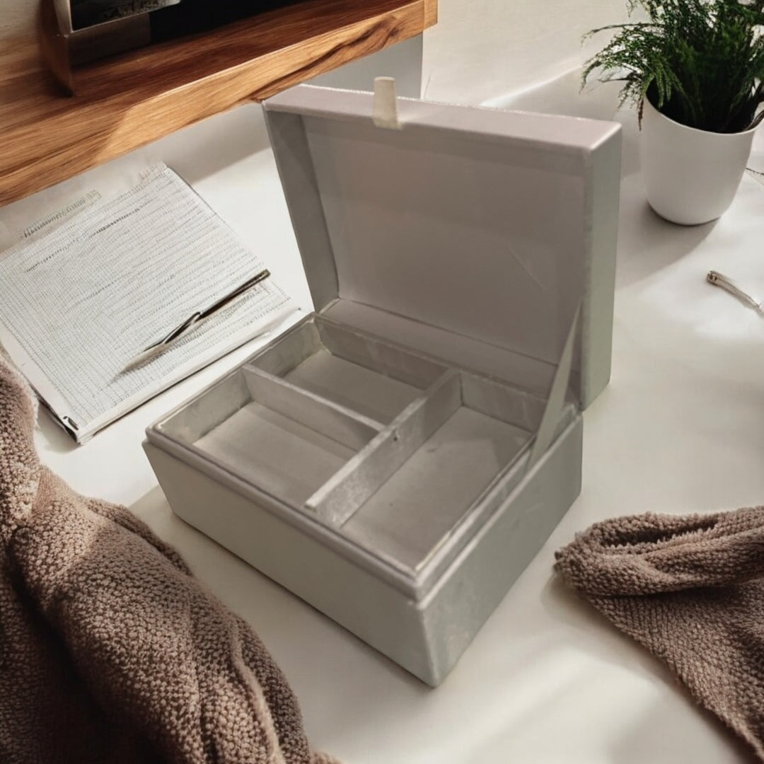 Decorative Beaded Jewelry Box