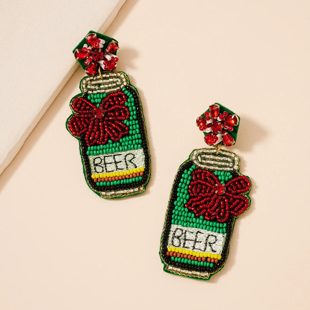 Beer Seed Beaded Earrings