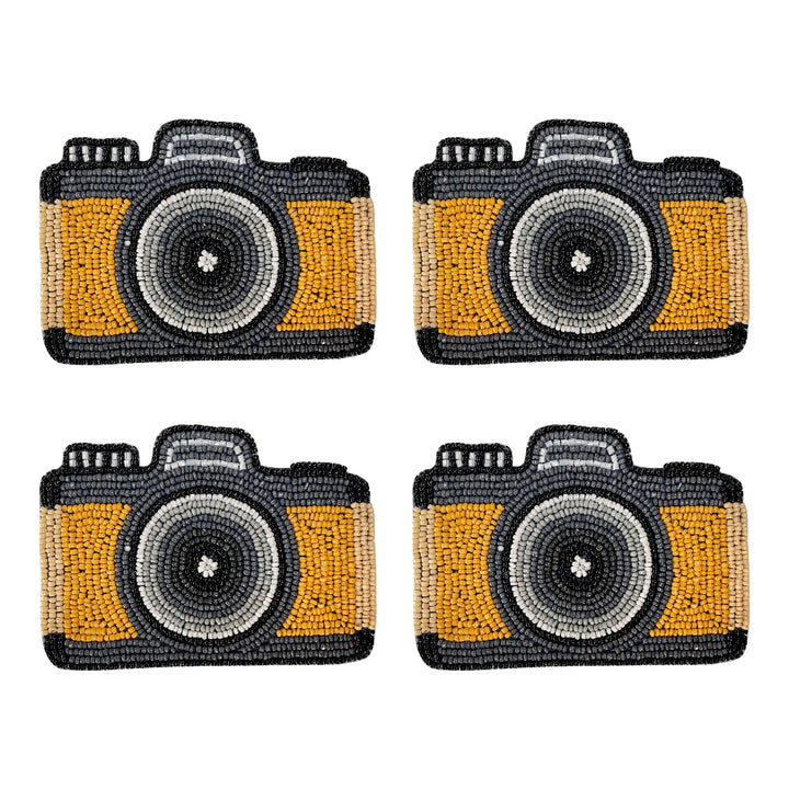 Camera beaded coaster
