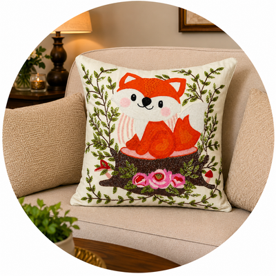 Beaded cushion covers