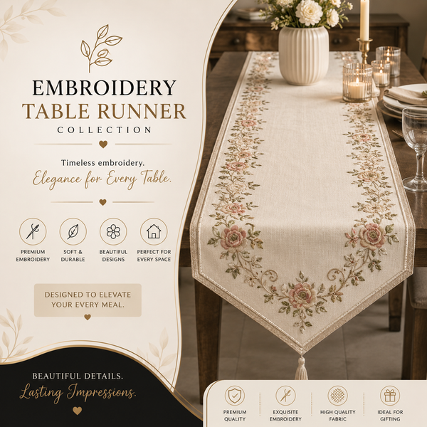 Embroidered Table Runner
