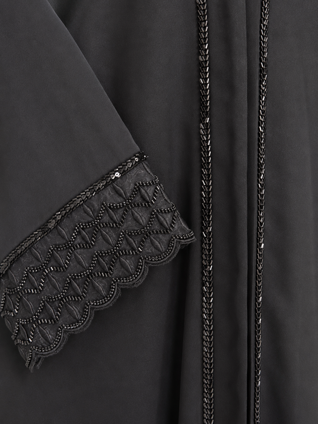 Women’s Front Open Abaya | Elegant Handwork Design | Modest Party &amp; Occasion Wear
