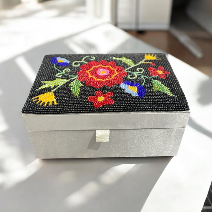 Beaded Jewellery Box Size:-7*5