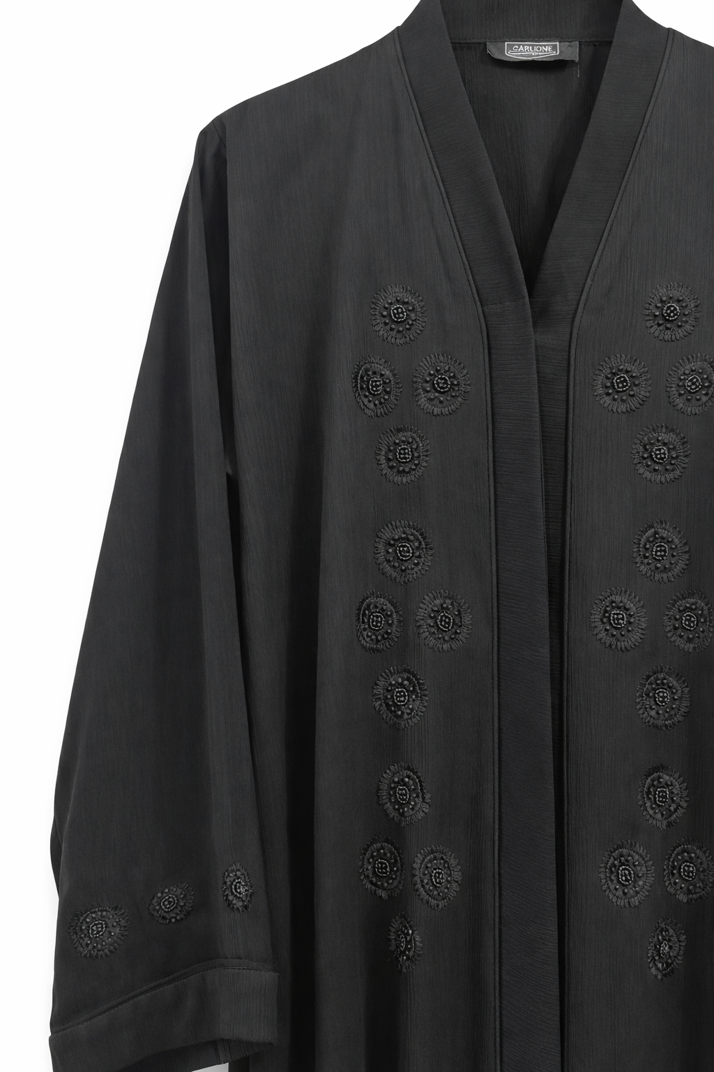 Women Elegant Front Open Abaya | Black Modest Wear | Soft Zoom Fabric | Festive Wear