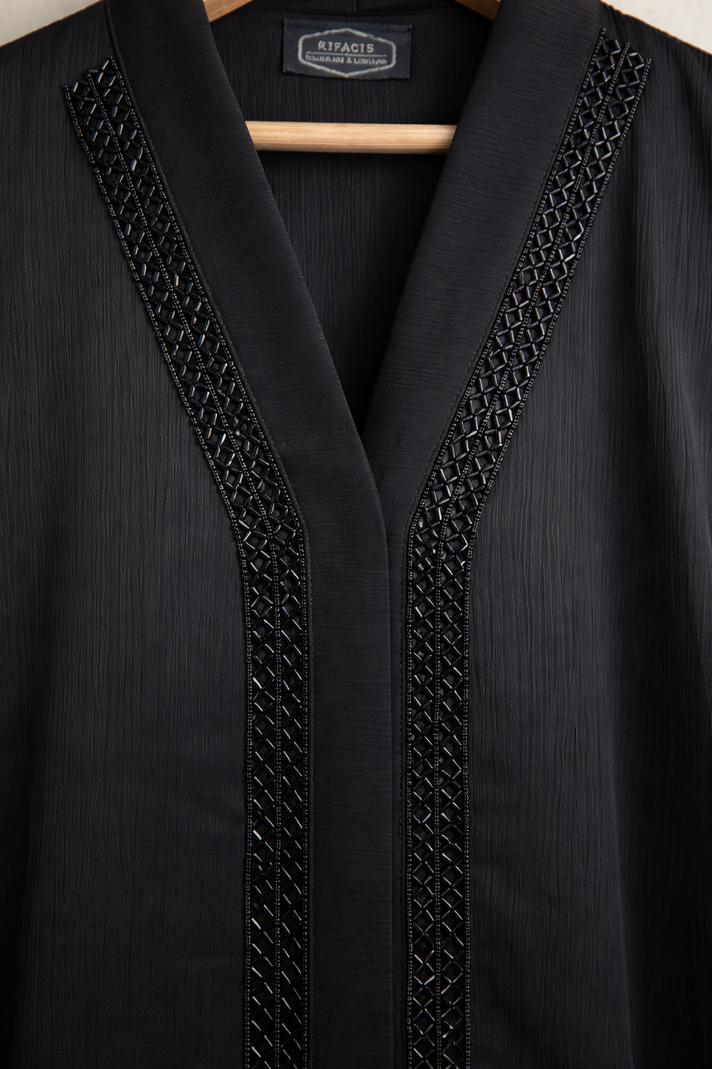 Designer Handwork Abaya Black