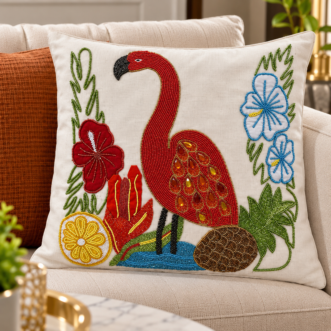 Luxury Flamingo Beaded Coasters