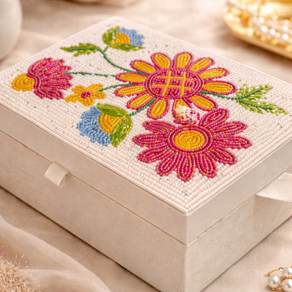 Premium Bridal Beaded Jewellery Organizer Gift Box