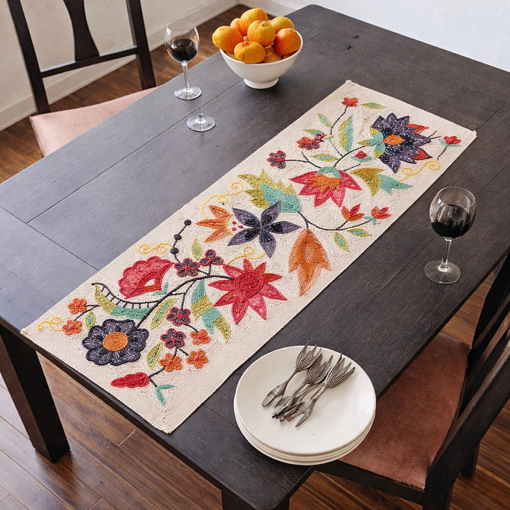 Handcrafted Beaded Dining Runner