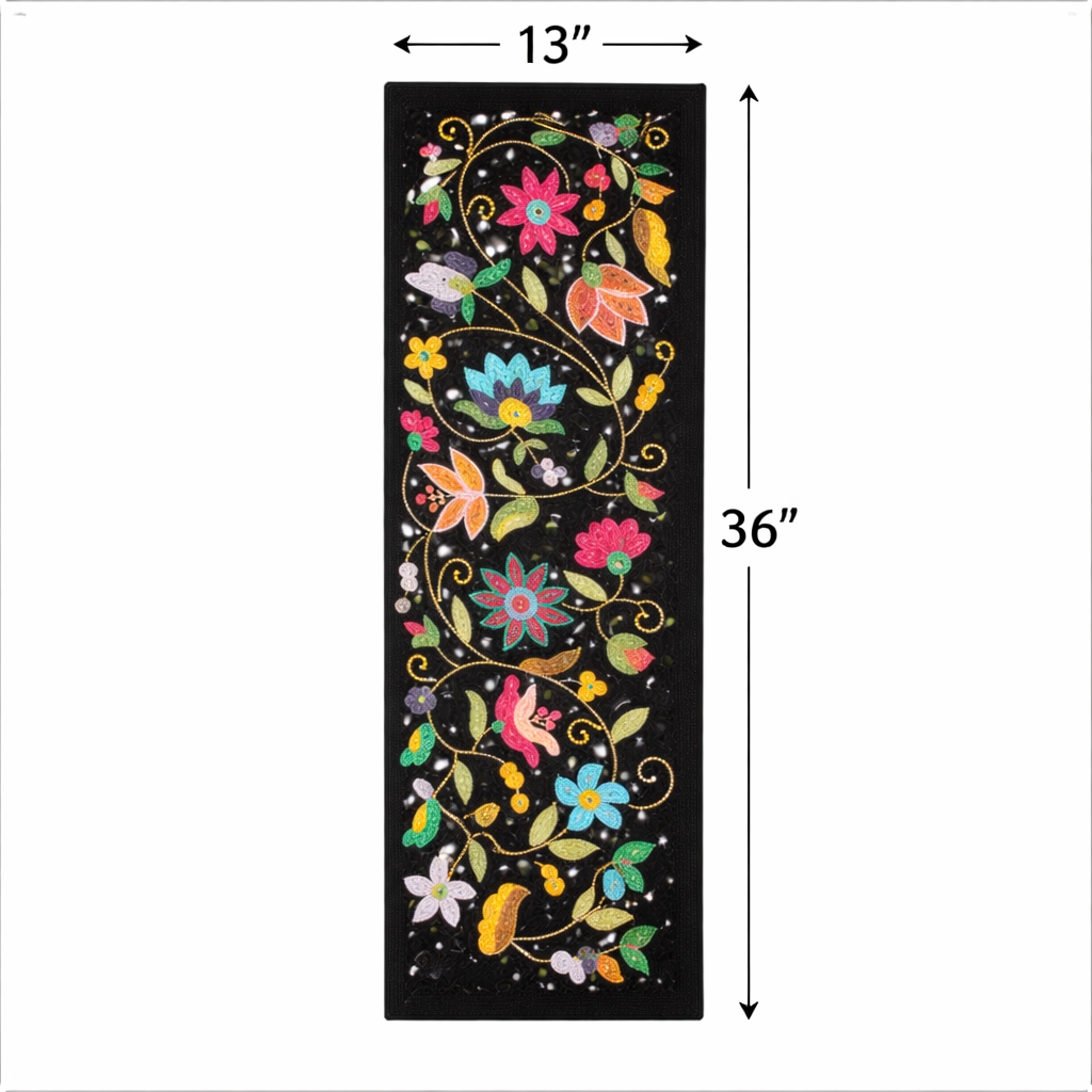 Beads Dining Table Runner Size 13x36 Inches