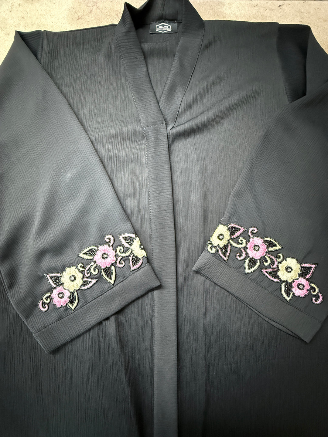 Imported zoom handwork abaya