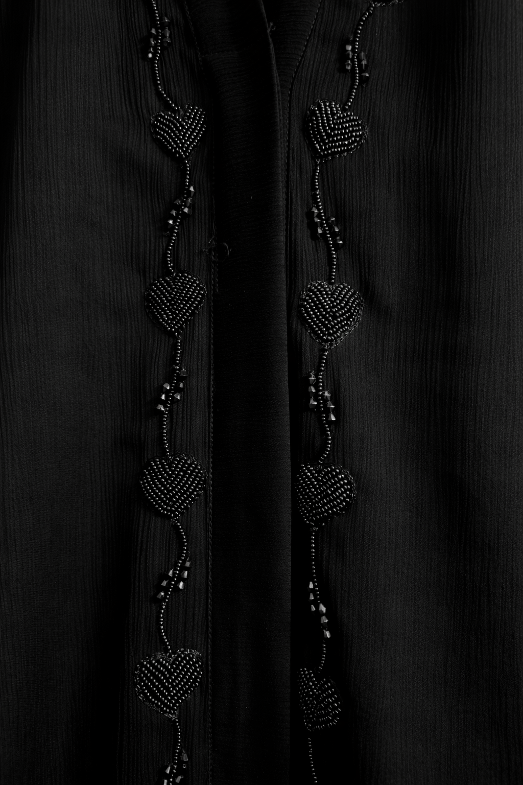 Luxury Bridal Front Open Abaya with Heavy Zardosi Handwork