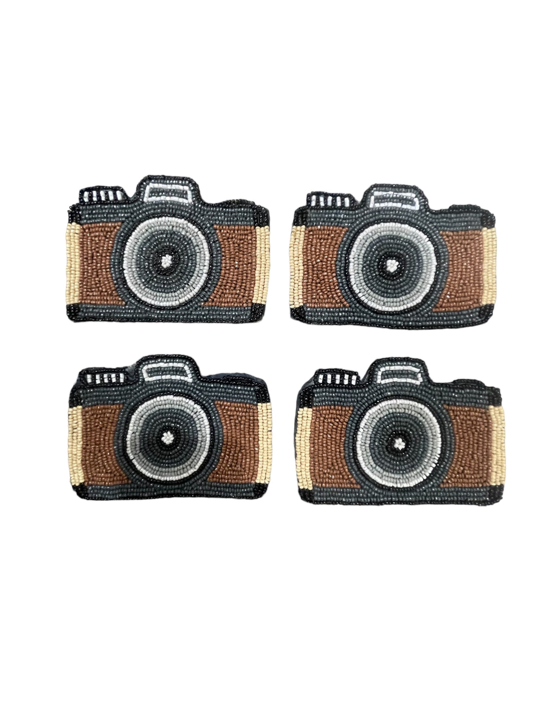 Camera Beaded Coaster 3x6 Inches Set Of 4