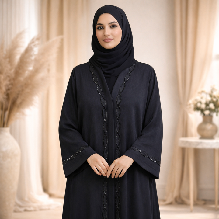 Modern Front Open Designer Abaya
