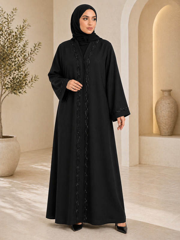 Modern Front Open Designer Abaya
