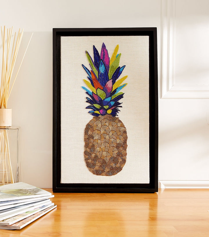 Pineapple Beaded Wall Art